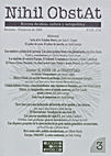 Nihil Obstat. Revista de ideas, cultura y metapolítica - Ediciones Nueva República